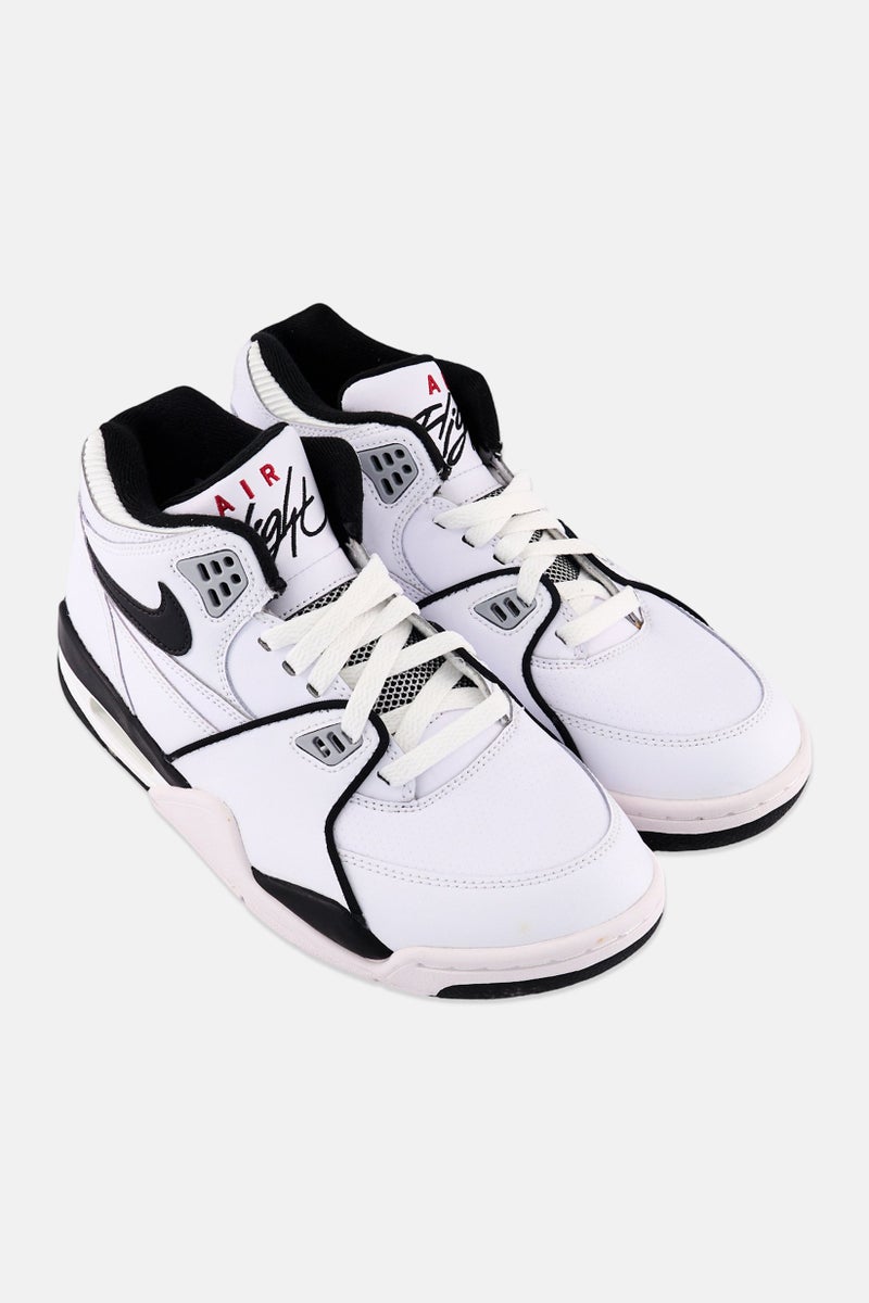 Nike Kids Boy Air Flight 89 Lace Up Outdoor Shoes, White - Image 3